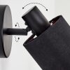 Fallhagen Apliques, Spot de pared Negro, 1 luz