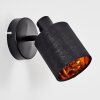 Fallhagen Apliques, Spot de pared Negro, 1 luz