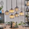 Koyoto Lámparas suspendidas, Luminarias esféricas, Lámparas colgantes Colores ámbar, Transparente, Ahumado, 6 luces