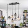 Koyoto Lámparas suspendidas, Luminarias esféricas, Lámparas colgantes Colores ámbar, Transparente, Ahumado, 6 luces