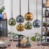 Koyoto Lámparas suspendidas, Luminarias esféricas, Lámparas colgantes Azul, dorado, Verde, 6 luces