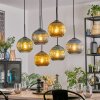 Koyoto Lámparas suspendidas, Luminarias esféricas, Lámparas colgantes Azul, dorado, Verde, 6 luces
