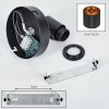 Alsen Apliques, Spot de pared Negro, 1 luz