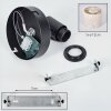 Bassagoda Apliques, Spot de pared Negro, 1 luz