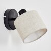 Bassagoda Apliques, Spot de pared Negro, 1 luz
