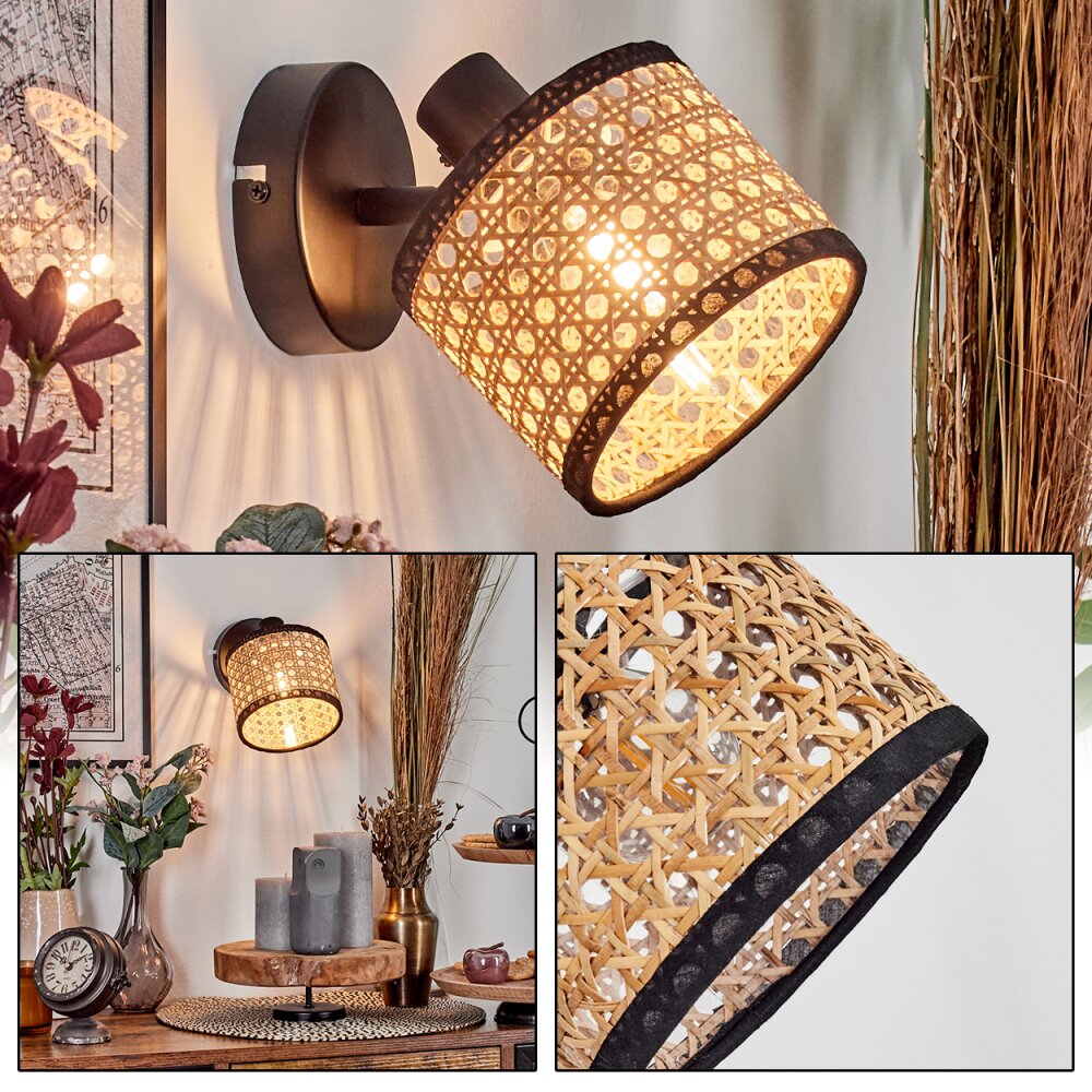 Ramila Apliques, Spot de pared Negro, 1 luz main product photo