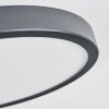 Finsrud Plafones, Panel LED Negro, 1 luz