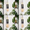 Veria Lámparas suspendidas, Lámparas colgantes Latón, Negro, 4 luces