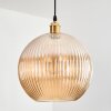Koyoto Lámparas suspendidas, Luminarias esféricas, Lámparas colgantes dorado, 1 luz
