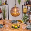 Koyoto Lámparas suspendidas, Luminarias esféricas, Lámparas colgantes dorado, 1 luz