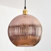 Koyoto Lámparas suspendidas, Luminarias esféricas, Lámparas colgantes dorado, 1 luz
