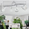 Starkeryd Plafones, Spot techo Cromo, Blanca, 4 luces