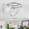 Starkeryd Plafones, Spot techo Cromo, Blanca, 3 luces