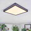Finsrud Plafones, Panel LED Negro, 1 luz