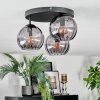 Koyoto Plafones, Luminarias esféricas Ahumado, 3 luces