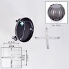 Koyoto Plafones, Luminarias esféricas Ahumado, 3 luces