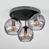 Koyoto Plafones, Luminarias esféricas Ahumado, 3 luces