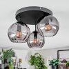 Koyoto Plafones, Luminarias esféricas Ahumado, 3 luces