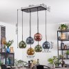 Koyoto Lámparas suspendidas, Luminarias esféricas, Lámparas colgantes Azul, dorado, Verde, Color cobre, 6 luces