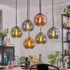 Koyoto Lámparas suspendidas, Luminarias esféricas, Lámparas colgantes Azul, dorado, Verde, Color cobre, 6 luces