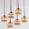Koyoto Lámparas suspendidas, Luminarias esféricas, Lámparas colgantes Colores ámbar, 6 luces