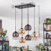 Koyoto Lámparas suspendidas, Luminarias esféricas, Lámparas colgantes Colores ámbar, Ahumado, 6 luces