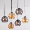 Koyoto Lámparas suspendidas, Luminarias esféricas, Lámparas colgantes Colores ámbar, Ahumado, 6 luces