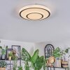 Borin Plafones LED Gris, Blanca, 1 luz