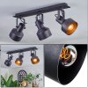 Tylar Plafones, Spot techo Negro, 3 luces