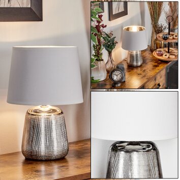 Corcovada Lámparas de mesa Plata, 1 luz