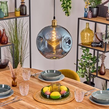 Ripoll Lámparas suspendidas, Luminarias esféricas, Lámparas colgantes dorado, 1 luz