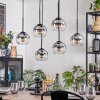 Koyoto Lámparas suspendidas, Luminarias esféricas, Lámparas colgantes Transparente, Ahumado, 6 luces