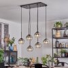 Koyoto Lámparas suspendidas, Luminarias esféricas, Lámparas colgantes Transparente, Ahumado, 6 luces