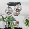 Gastor Plafones, Luminarias esféricas 30 cm Ahumado, 3 luces