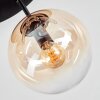 Gastor Plafones, Luminarias esféricas 30 cm Colores ámbar, Transparente, 3 luces