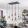 Koyoto Lámparas suspendidas, Luminarias esféricas, Lámparas colgantes Colores ámbar, Transparente, 6 luces