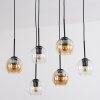 Koyoto Lámparas suspendidas, Luminarias esféricas, Lámparas colgantes Colores ámbar, Transparente, 6 luces
