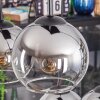 Koyoto Lámparas suspendidas, Luminarias esféricas, Lámparas colgantes Cromo, Transparente, Ahumado, 6 luces