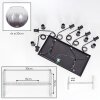 Koyoto Lámparas suspendidas, Luminarias esféricas, Lámparas colgantes Transparente, Ahumado, 6 luces