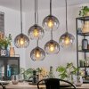 Koyoto Lámparas suspendidas, Luminarias esféricas, Lámparas colgantes Transparente, Ahumado, 6 luces
