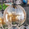 Koyoto Lámparas suspendidas, Luminarias esféricas, Lámparas colgantes Colores ámbar, Transparente, 6 luces