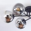 Gastor Plafones, Luminarias esféricas Cromo, Transparente, Ahumado, 6 luces