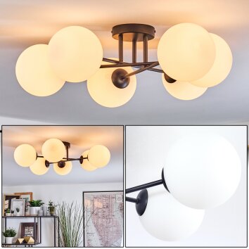 Gastor Plafones, Luminarias esféricas Blanca, 6 luces