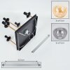 Gastor Plafones, Luminarias esféricas dorado, Negro, 5 luces