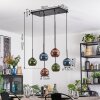 Koyoto Lámparas suspendidas, Luminarias esféricas, Lámparas colgantes Azul, Verde, Color cobre, 6 luces