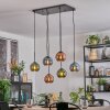 Koyoto Lámparas suspendidas, Luminarias esféricas, Lámparas colgantes Azul, Verde, Color cobre, 6 luces