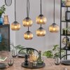 Koyoto Lámparas suspendidas, Luminarias esféricas, Lámparas colgantes Colores ámbar, 6 luces