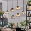 Koyoto Lámparas suspendidas, Luminarias esféricas, Lámparas colgantes Colores ámbar, Transparente, Ahumado, 6 luces