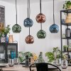 Ripoll Lámparas suspendidas, Luminarias esféricas, Lámparas colgantes Azul, Verde, Color cobre, 6 luces