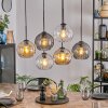 Koyoto Lámparas suspendidas, Luminarias esféricas, Lámparas colgantes Colores ámbar, Transparente, Ahumado, 6 luces